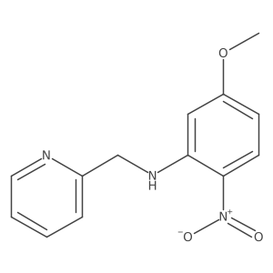 N-(5-methoxy-2-nitrophenyl)-2-pyridinemethanamine结构式