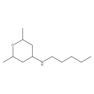 2,6-Dimethyl-N-pentyloxan-4-amine结构式
