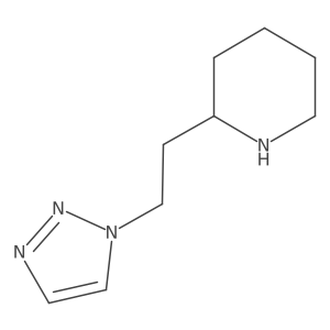 2-[2-(1H-1,2,3-Triazol-1-yl)ethyl]piperidine结构式