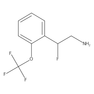 2-Fluoro-2-[2-(trifluoromethoxy)phenyl]ethan-1-amine Structure