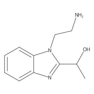 1-[1-(2-aminoethyl)-1H-benzimidazol-2-yl]ethanol结构式