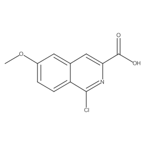 1-Chloro-6-methoxyisoquinoline-3-carboxylic acid Structure