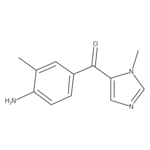 (4-Amino-3-methylphenyl)(1-methyl-1H-imidazol-5-yl)methanone结构式