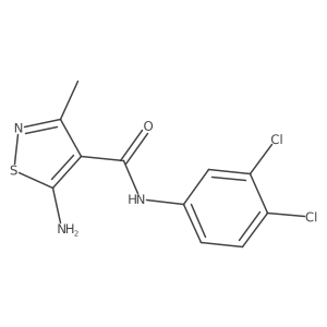 5-Amino-N-(3,4-dichlorophenyl)-3-methyl-1,2-thiazole-4-carboxamide Structure