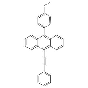9-(4-Methoxyphenyl)-10-(phenylethynyl)anthracene结构式