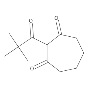 2-(2,2-Dimethylpropanoyl)cycloheptane-1,3-dione Structure