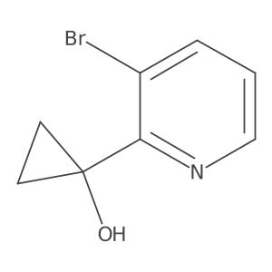 1-(3-Bromopyridin-2-yl)cyclopropan-1-ol Structure