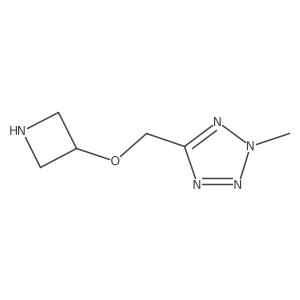5-[(azetidin-3-yloxy)methyl]-2-methyl-2H-1,2,3,4-tetrazole结构式