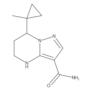 7-(1-methylcyclopropyl)-4H,5H,6H,7H-pyrazolo[1,5-a]pyrimidine-3-carboxamide Structure