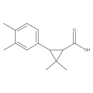 3-(3,4-Dimethylphenyl)-2,2-dimethylcyclopropane-1-carboxylic acid Structure