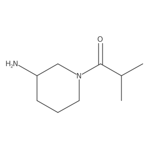 1-[(3R)-3-Aminopiperidin-1-yl]-2-methylpropan-1-one结构式