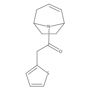 1-((1R,5S)-8-azabicyclo[3.2.1]oct-2-en-8-yl)-2-(thiophen-2-yl)ethanone结构式