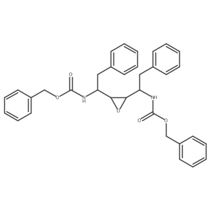 2,5-bis-(N-(((benzyl)oxy)carbonyl)amino)-3,4-epoxy-1,6-diphenylhexane Structure