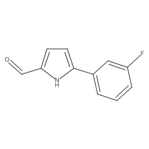 5-(3-Fluorophenyl)-1H-pyrrole-2-carbaldehyde Structure