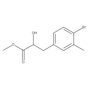 Methyl 3-(4-bromo-3-methylphenyl)-2-hydroxypropanoate Structure