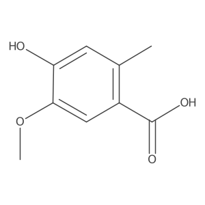 4-Hydroxy-5-methoxy-2-methylbenzoic acid Structure