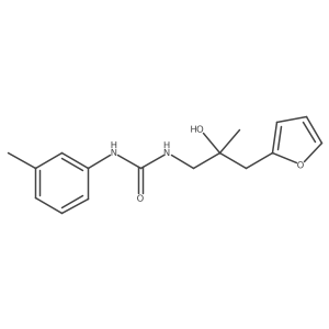 1-(3-(Furan-2-yl)-2-hydroxy-2-methylpropyl)-3-(m-tolyl)urea结构式