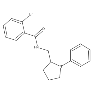 2-bromo-N-[(1-phenylpyrrolidin-2-yl)methyl]benzamide结构式