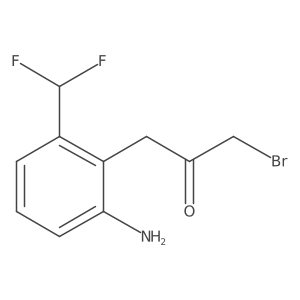 1-(2-Amino-6-(difluoromethyl)phenyl)-3-bromopropan-2-one结构式