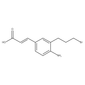 3-(4-Amino-3-(3-bromopropyl)phenyl)acrylic acid Structure