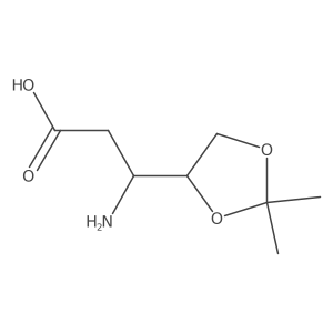 3-Amino-3-(2,2-dimethyl-1,3-dioxolan-4-yl)propanoic acid Structure
