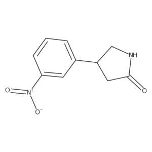4-(3-Nitrophenyl)pyrrolidin-2-one结构式