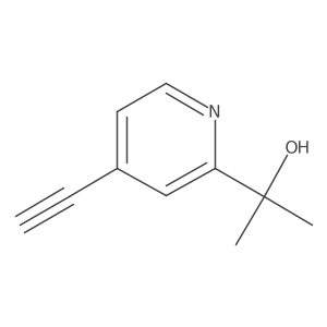 2-(4-Ethynylpyridin-2-yl)propan-2-ol Structure