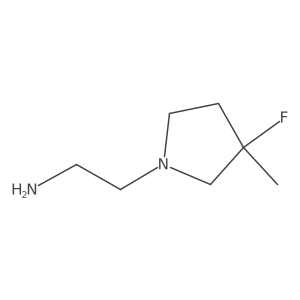 2-(3-Fluoro-3-methylpyrrolidin-1-yl)ethan-1-amine Structure