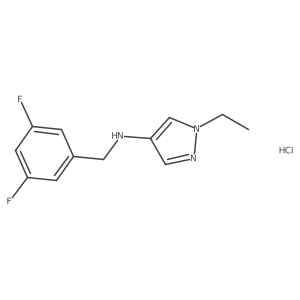 N-(3,5-Difluorobenzyl)-1-ethyl-1H-pyrazol-4-amine结构式