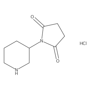 1-(Piperidin-3-yl)pyrrolidine-2,5-dione hydrochloride结构式