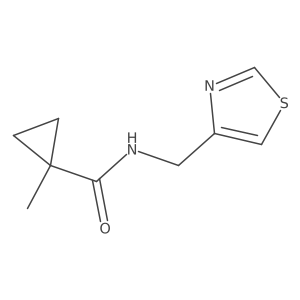 Cyclopropanecarboxamide, 1-methyl-N-(4-thiazolylmethyl)-结构式