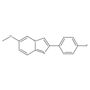 2-(4-Fluorophenyl)-6-methoxyimidazo[1,2-a]pyridine Structure