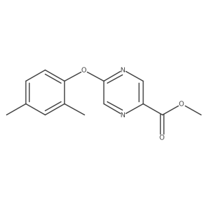 Methyl 5-(2,4-dimethylphenoxy)-2-pyrazinecarboxylate Structure