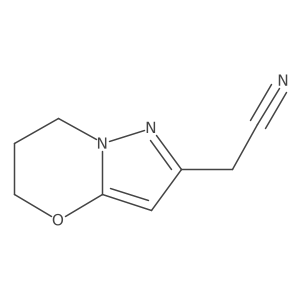 2-(6,7-Dihydro-5H-pyrazolo[5,1-b][1,3]oxazin-2-yl)acetonitrile结构式