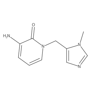 3-amino-1-[(1-methyl-1H-imidazol-5-yl)methyl]-1,2-dihydropyridin-2-one Structure