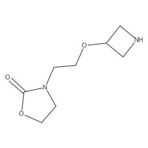 3-[2-(Azetidin-3-yloxy)ethyl]-1,3-oxazolidin-2-one结构式
