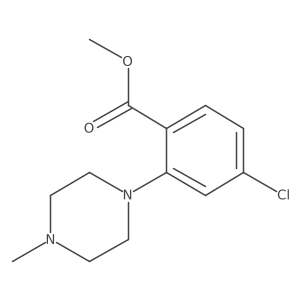Methyl 4-Chloro-2-(4-methyl-1-piperazinyl)benzoate Structure