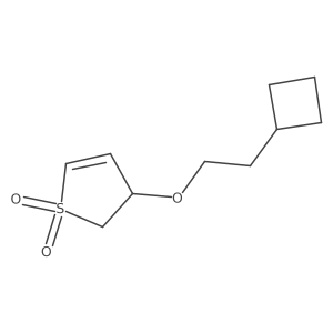3-(2-Cyclobutylethoxy)-2,3-dihydro-1lambda6-thiophene-1,1-dione结构式