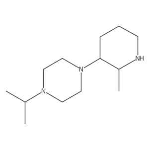 1-(2-Methylpiperidin-3-yl)-4-(propan-2-yl)piperazine结构式
