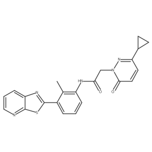 2-(3-cyclopropyl-6-oxopyridazin-1(6H)-yl)-N-(2-methyl-3-(thiazolo[5,4-b]pyridin-2-yl)phenyl)acetamide Structure