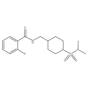 N-{[1-(dimethylsulfamoyl)piperidin-4-yl]methyl}-2-fluorobenzamide Structure