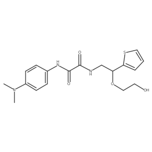 N1-(4-(dimethylamino)phenyl)-N2-(2-(2-hydroxyethoxy)-2-(thiophen-2-yl)ethyl)oxalamide Structure