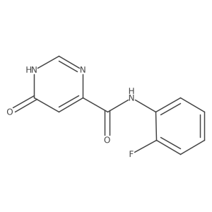 N-(2-fluorophenyl)-6-hydroxypyrimidine-4-carboxamide结构式