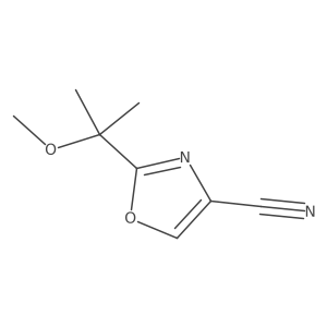 2-(2-Methoxypropan-2-yl)-1,3-oxazole-4-carbonitrile结构式