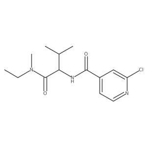 (2S)-2-[(2-chloropyridin-4-yl)formamido]-N-ethyl-N,3-dimethylbutanamide结构式