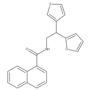 N-(2-(furan-2-yl)-2-(thiophen-3-yl)ethyl)-1-naphthamide Structure