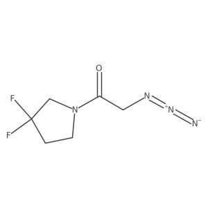 2-Azido-1-(3,3-difluoropyrrolidin-1-yl)ethan-1-one结构式