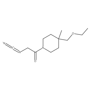 2-Azido-1-(4-(ethoxymethyl)-4-methylpiperidin-1-yl)ethan-1-one结构式
