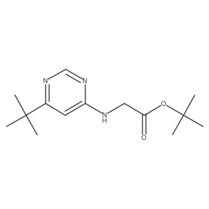 Tert-butyl 2-[(6-tert-butylpyrimidin-4-yl)amino]acetate结构式