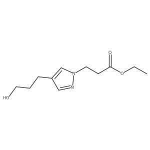 ethyl 3-[4-(3-hydroxypropyl)-1H-pyrazol-1-yl]propanoate Structure